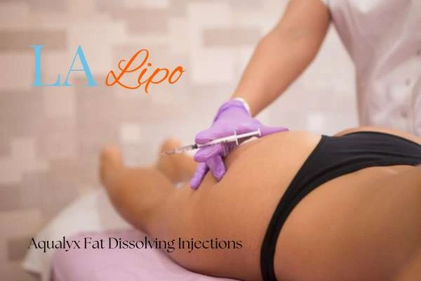 Woman having fat dissolving injections Rickmansworth on thighs