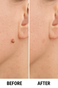 Skin tags removal Rickmansworth before and after