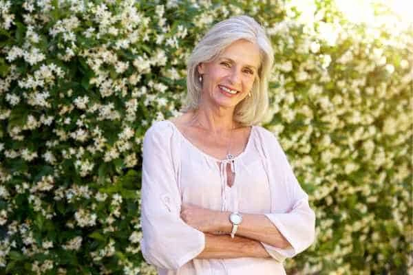 Older woman happy with urinary incontinence treatment Rickmansworth
